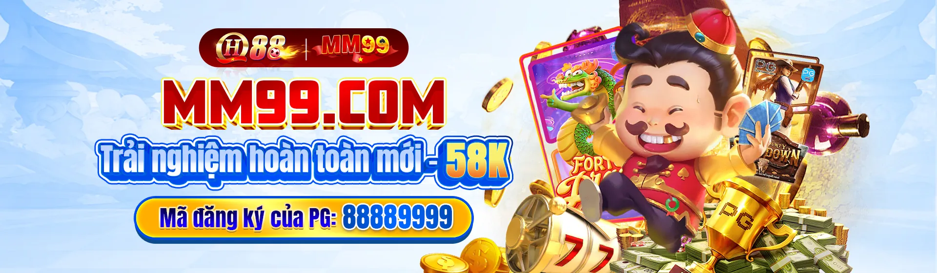 Hình ảnh chính game nổ hũ fsbet hiện đang mở với hiệu ứng tiền vàng rực rỡ